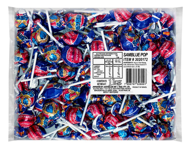 sam blue lollipops 1kg