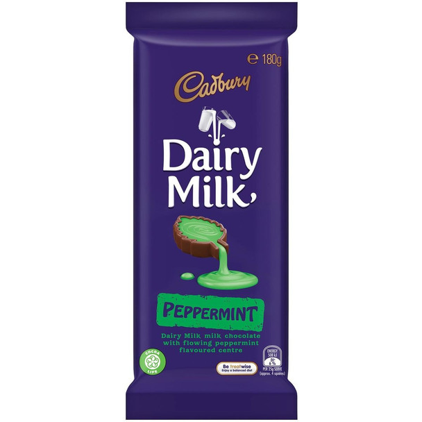 cadbury block peppermint 180g