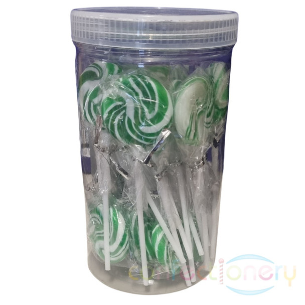 swirl pops green 24pk