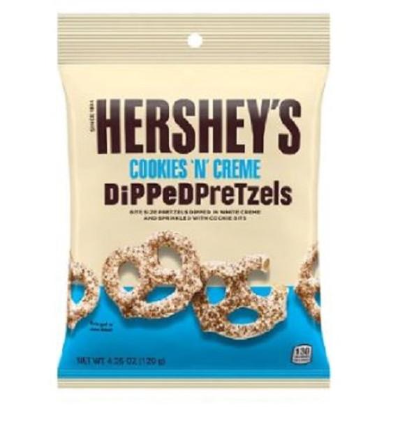 Hersheys pretzels dipped
