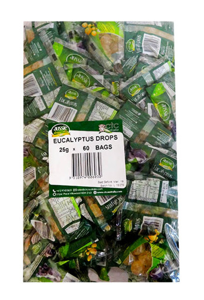 CTC Eucalyptus Drops Aussie Drops 60 x 25g bags