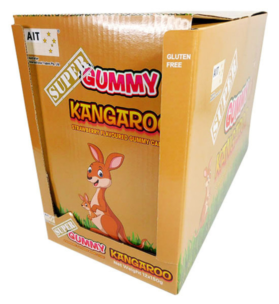 super gummy kangaroo 12 x 150g box