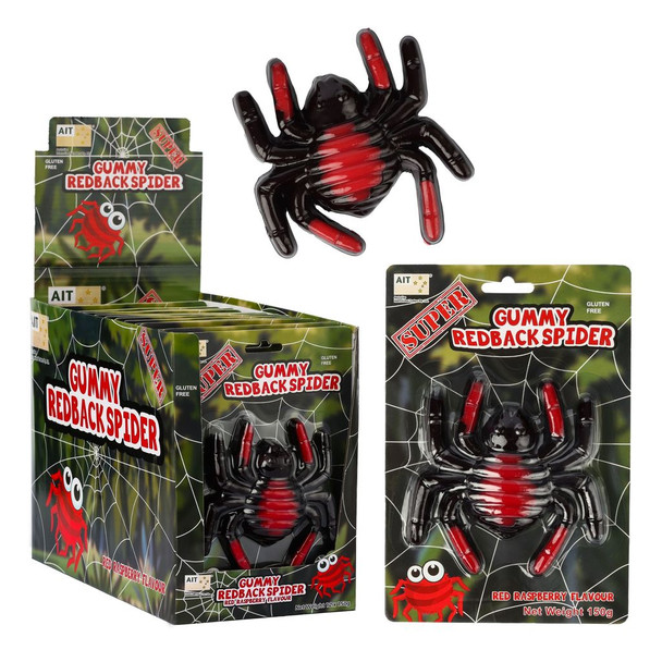 red back spider gummy box