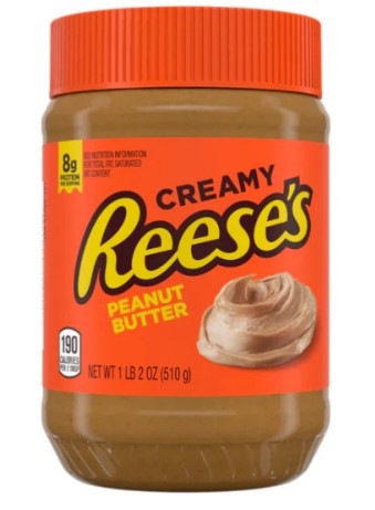 reeses creamy peanut butter spread 510g