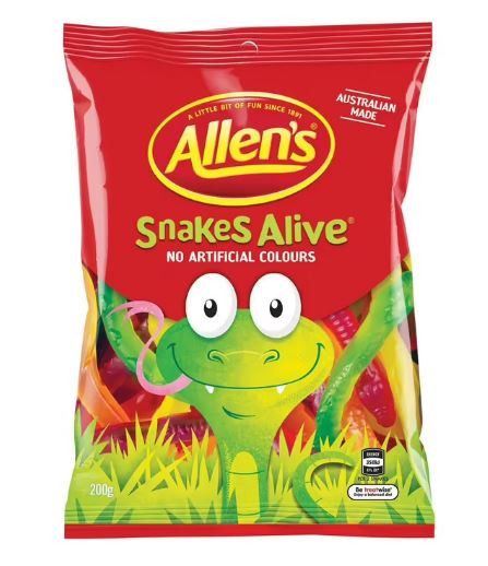 Allens Snakes Alive 200g
