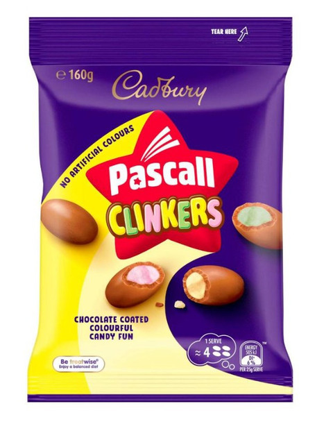 cadbury pascall ckinkers 160g
