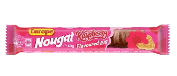nougat raspberry log 35 x 40g