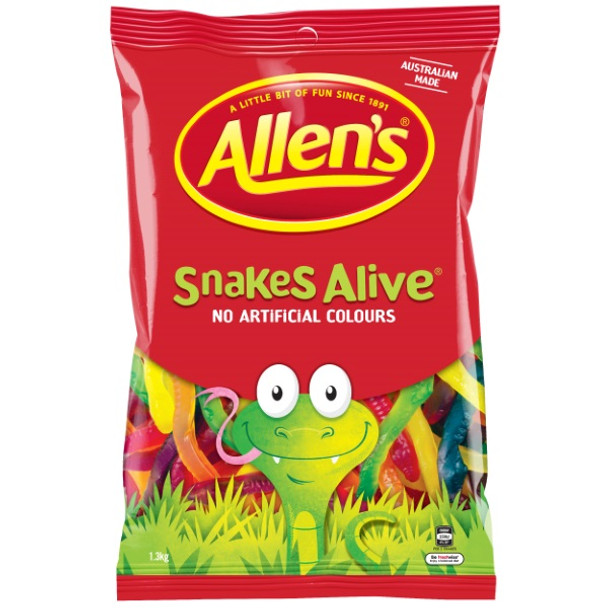 allens snakes alive lollies