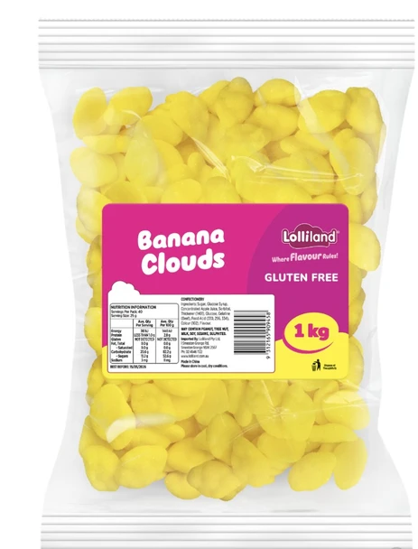 yellow banana cloud lolliland