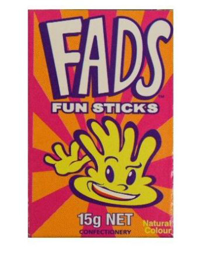 Fads Fun Sticks 48 x 15g | Confectionery World