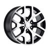 Performance Replicas PR169 22X9 GLOSS BLACK WITH MACHINED SPOKES 6X5.5 - 169BM-2295828