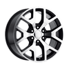 Performance Replicas PR169 22X9 GLOSS BLACK WITH MACHINED SPOKES 6X5.5 - 169BM-2295828