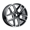 Performance Replicas PR192 22X10 GLOSS BLACK MACHINED 5X5.5 - 192BM-2218525