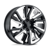 Performance Replicas PR202 22X9 GLOSS BLACK WITH CHROME ACCENTS 6X5.5 - 202GC-2295828