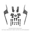 Go Rhino RC4 LR Bull Bar or RC3 LR Skid Plate - Mounting Bracket Kit Only - 565460TK