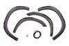 Lund RX203S Elite Series Black Rivet Style Smooth Finish 4-Piece Fender Flare Set for 2002-2008 Dodge Ram 1500; 2003-2009 Ram 2500, 3500 (Excludes Dually)