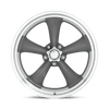 American Racing Vintage VN215 CLASSIC TORQ THRUST II 17X9.5 MAG GRAY MACHINED LIP 5X4.5 - VN21579565