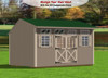 Saltbox Storage Building with Metal Roof 10x16 | 480