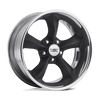 American Racing Vintage VN425 TORQ THRUST SL 22X10.5 HOT ROD BLACK POLISHED BARREL BLANK - VNB425225XX