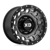 XD XD129 HOLESHOT 17X9 MATTE GRAY W BLACK REINFORCING RING 6X5.5 - XD12979068412N