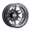XD XD130 MACHETE DUALLY 17X6.5 MATTE GRAY BLACK RING 8X6.5 - XD130765804140N