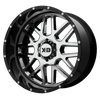 XD XD201 GRENADE 20X10 CHROME CENTER GLOSS BLACK MILLED LIP 8X170 - XD201-20108718NCB