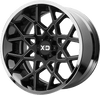 XD XD203 CHOPSTIX 20X10 GLOSS BLACK MILLED CENTER CHROME LIP 5X5.5 - XD203-20108518NBC