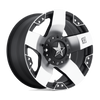 XD XD775 ROCKSTAR 22X9.5 MACHINED FACE WITH MATTE BLACK WINDOWS 8X6.5 - XD77522980512