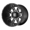 XD XD809 RIOT 20X10 MATTE BLACK MACHINED 5X5.0 - XD80921050724N