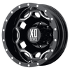 XD XD814 CRUX 17X6 GLOSS BLACK WITH MILLED ACCENTS 8X6.5 - XD81476080394N