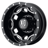 XD XD814 CRUX 17X6 GLOSS BLACK WITH MILLED ACCENTS 8X6.5 - XD81476080394N