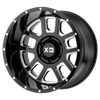 XD XD828 DELTA 20X12 GLOSS BLACK MILLED 5X5.0 - XD82821250344N
