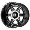 XD XD832 FUSION 20X9 GLOSS BLACK MACHINED 8X6.5 - XD83229080512N