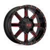 XD XD838 MAMMOTH 20X10 GLOSS BLACK MILLED WITH RED TINT CLEAR COAT BLANK - XD83821000918N