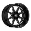XD XD844 PIKE 22X12 GLOSS BLACK MILLED 6X135 - XD84422263344N
