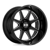 XD XD844 PIKE 22X12 GLOSS BLACK MILLED 8X6.5 - XD84422280344N