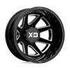 XD XD845 PIKE DUALLY 20X8.25 GLOSS BLACK MILLED - REAR 8X6.5 - XD845208813221N