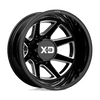 XD XD845 PIKE DUALLY 22X8.25 GLOSS BLACK MILLED - REAR 8X170 - XD845282873176N