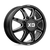 XD XD845 PIKE DUALLY 22X8.25 GLOSS BLACK MILLED - FRONT 8X210 - XD845282893105