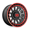 XD XD856 OMEGA 20X10 SATIN BLACK MACHINED LIP WITH RED TINT 8X170 - XD85621087918N