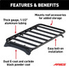Textured Black Aluminum Platform Roof Rack for Ford Bronco 2-Door 2070615