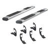 6 Oval Side Bar with Brackets, Polished Stainless 4444005