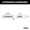 6 Oval Side Bar with Brackets, Polished Stainless 4444021