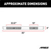 6" x 85" Black Aluminum Oval Side Bars, Select Lincoln Navigator 4445050