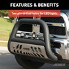Big Horn 4 Black Aluminum Bull Bar, Select Ford F-250, F-350, F-450, F-550 AL45-3012