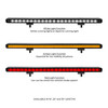 Flash Series Lights - 20" Single Multi Function LED Light Bar 750002014CBS