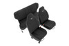 Jeep Neoprene Seat Cover Set | Black [97-01 XJ w/ Non-Detachable Headrest] 91022
