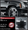 1.0in.-1.5in. ADJUSTABLE FRONT STRUT SPACER BILLET ALUMINUM LEVELING KIT 66-3090