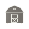 12x12 Lofted Barn with LP Smart Siding and Shingle Roof - 800 L
