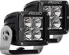 RIGID D-Series PRO LED Light, Flood Optic, Heavy Duty, Black Housing, Pair
